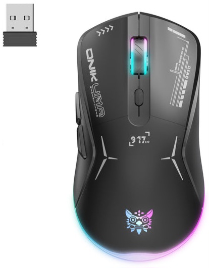 Wireless Gaming mouse Onikuma CW917 ( color black ) can also be used wired !