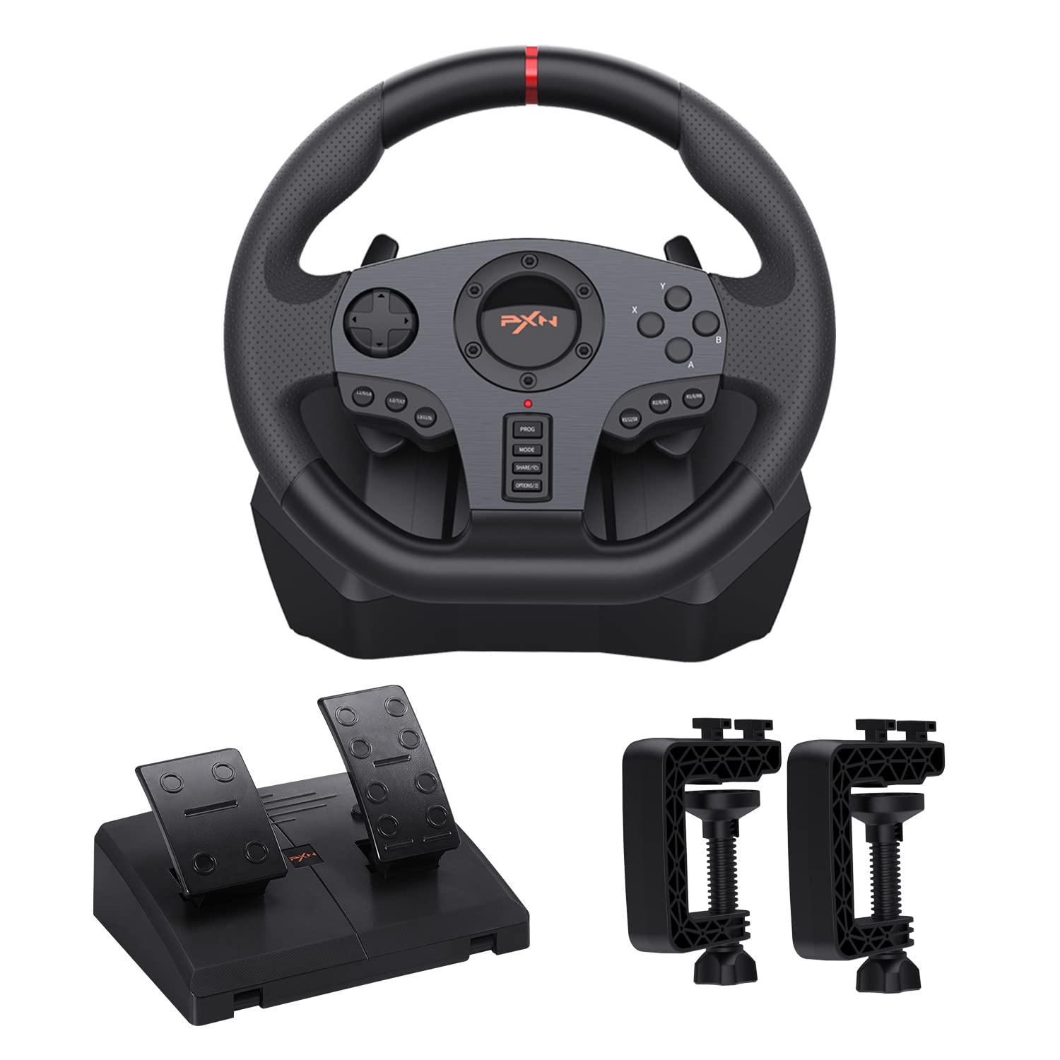 Pxn V900 Steering wheel / 900° Rotation ! Compatible with ps4 , ps3 , Pc