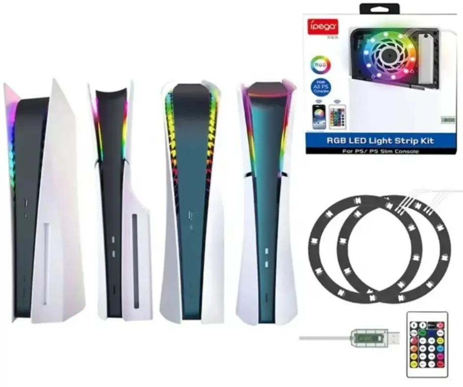 Ipega RGB Colorful App & Remote Control Atmosphere Lights For PS5 & PS5 Slim - PG-P5S038A