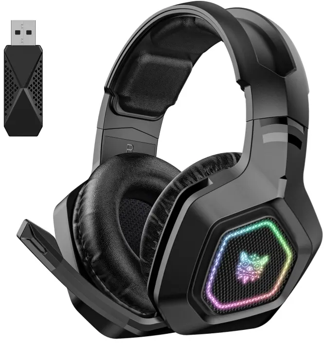 ONIKUMA B100 Bluetooth 5.3 Wireless Bluetooth Headphone with Microphone (Black)