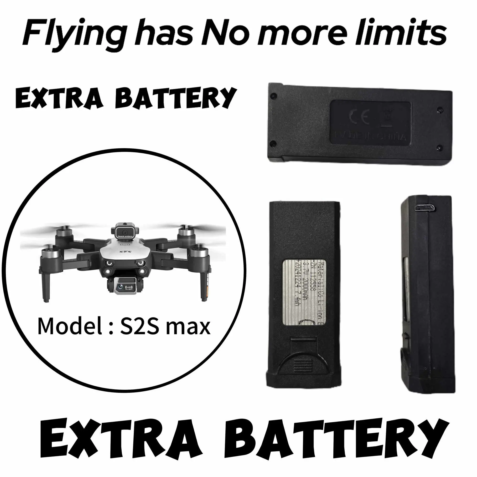 Battery For : Drone S2S Max