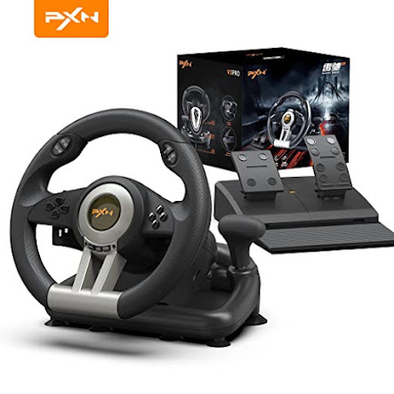 Pxn V3 Pro Steering wheel compatible with : pc - ps4 - nintendo - xbox - ps3