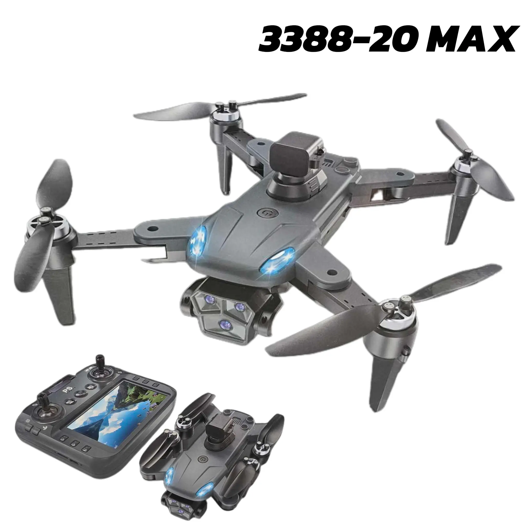 Drone 3388-20 Max , Return Home , Brushless motors , obstacil avoidance , Remote Screen !