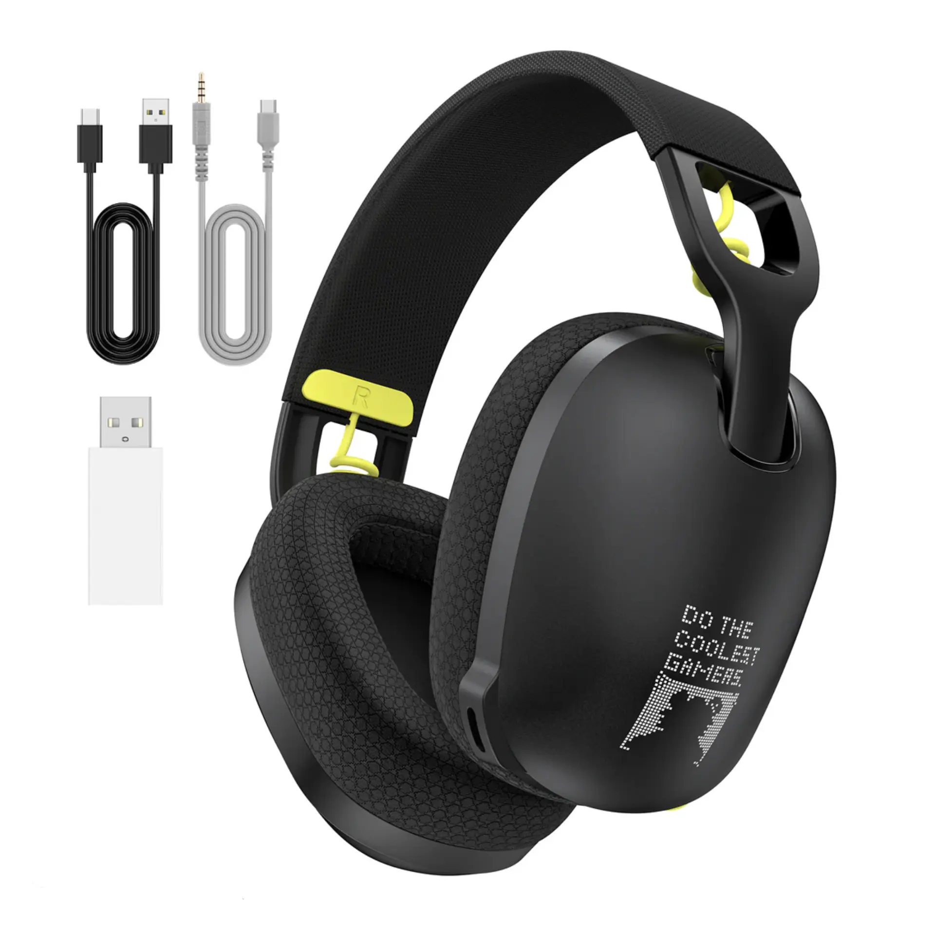 Onikuma B2 Wireless Triple mode ; wired ; wireless Bluetooth ; 2.4g : compatible with PS4 , PS5 , Phone , Pc ~ Black