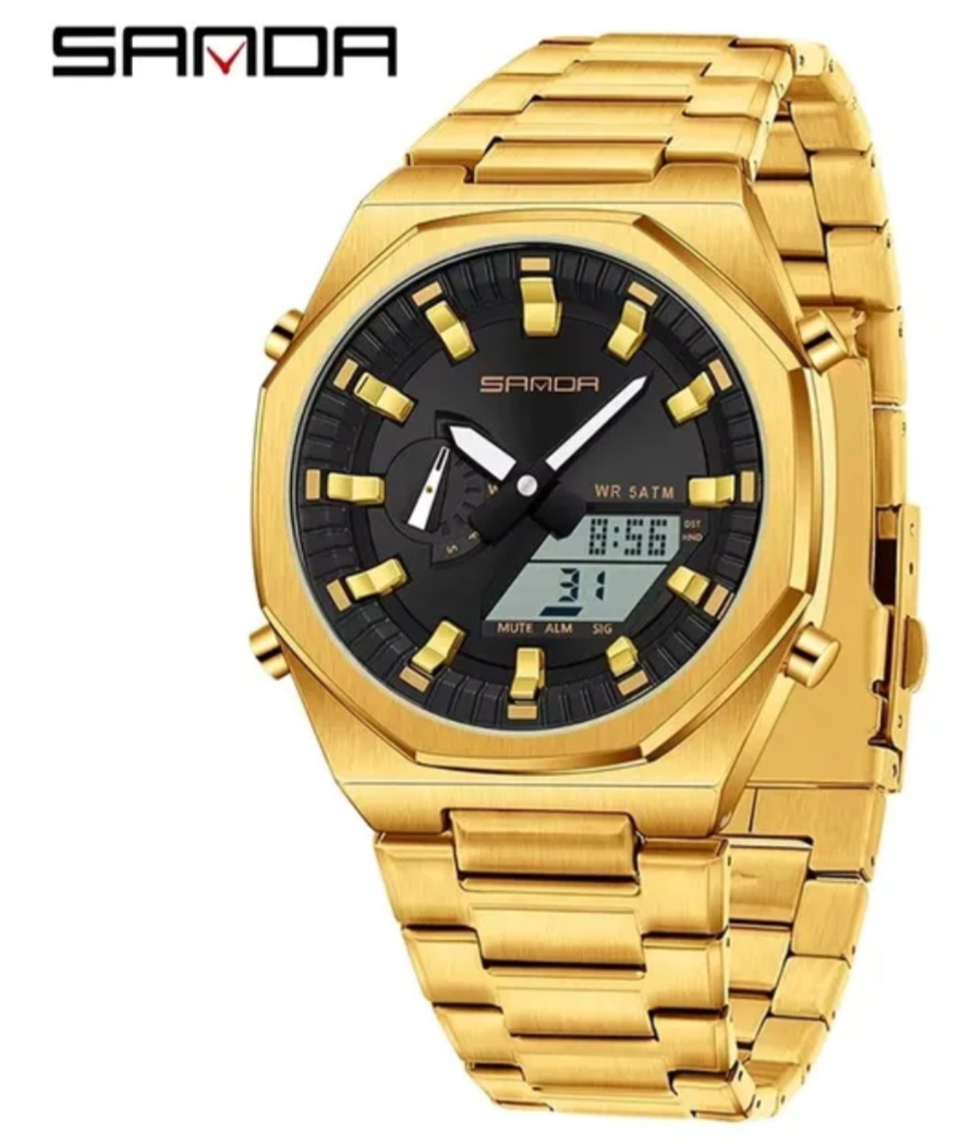 Sanda Luxary watch Stainless steal